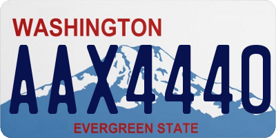 WA license plate AAX4440