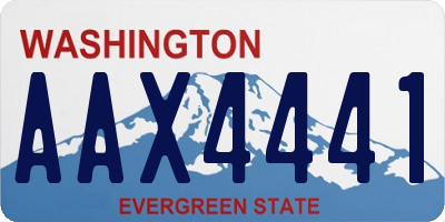 WA license plate AAX4441