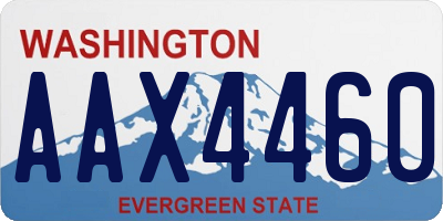 WA license plate AAX4460