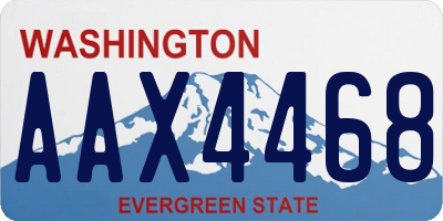 WA license plate AAX4468
