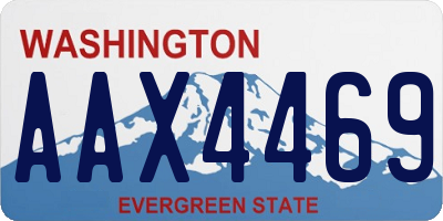 WA license plate AAX4469