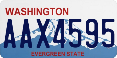 WA license plate AAX4595