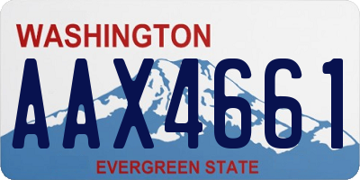 WA license plate AAX4661