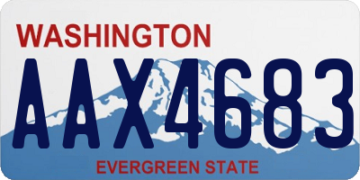 WA license plate AAX4683