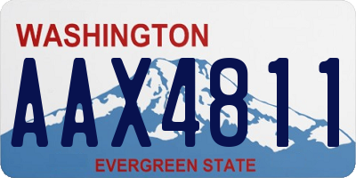 WA license plate AAX4811
