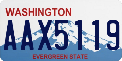 WA license plate AAX5119