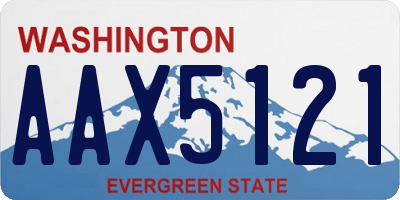 WA license plate AAX5121