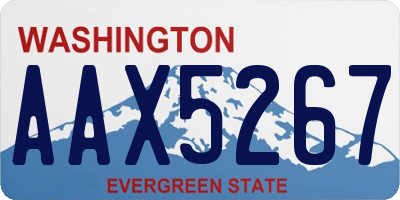 WA license plate AAX5267