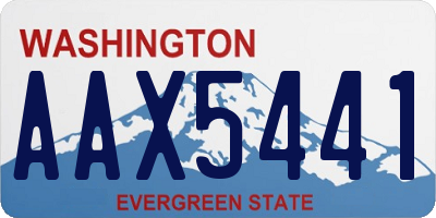 WA license plate AAX5441