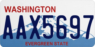 WA license plate AAX5697