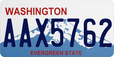WA license plate AAX5762