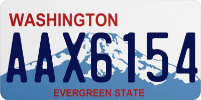 WA license plate AAX6154