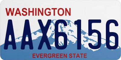 WA license plate AAX6156