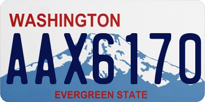 WA license plate AAX6170