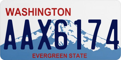 WA license plate AAX6174