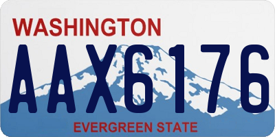 WA license plate AAX6176