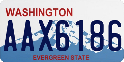 WA license plate AAX6186
