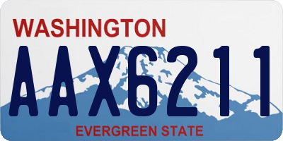 WA license plate AAX6211