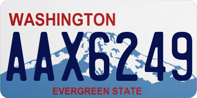 WA license plate AAX6249