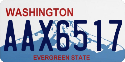 WA license plate AAX6517