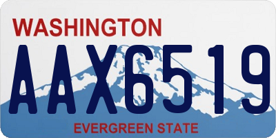 WA license plate AAX6519