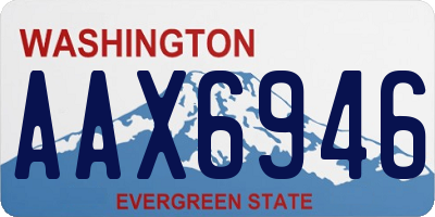 WA license plate AAX6946