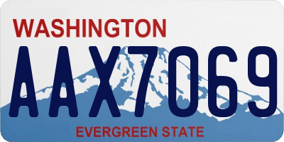 WA license plate AAX7069