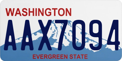 WA license plate AAX7094