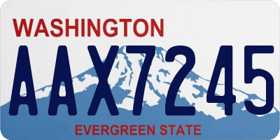 WA license plate AAX7245