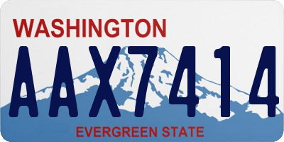 WA license plate AAX7414