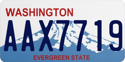 WA license plate AAX7719