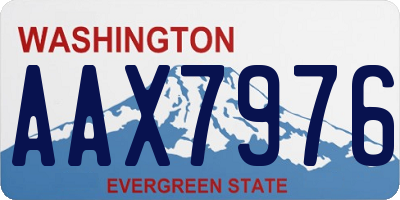 WA license plate AAX7976