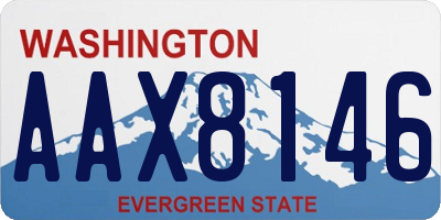 WA license plate AAX8146