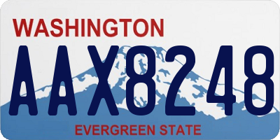 WA license plate AAX8248