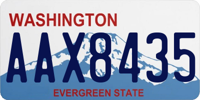 WA license plate AAX8435