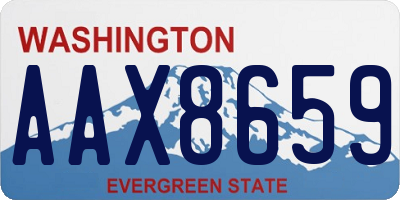 WA license plate AAX8659
