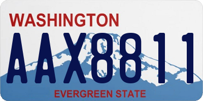 WA license plate AAX8811