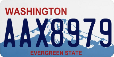 WA license plate AAX8979