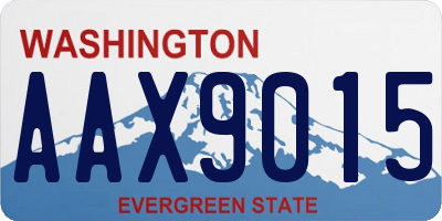 WA license plate AAX9015