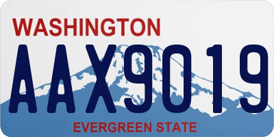WA license plate AAX9019