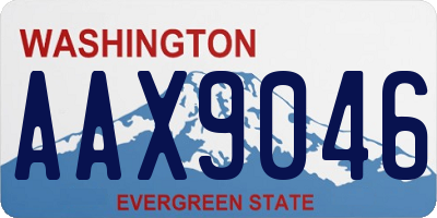 WA license plate AAX9046