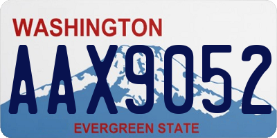 WA license plate AAX9052
