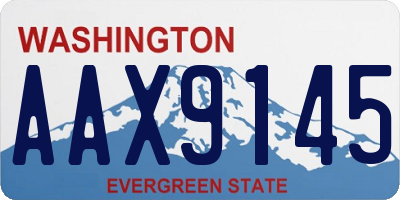 WA license plate AAX9145