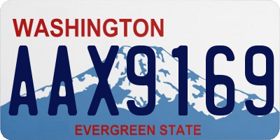 WA license plate AAX9169