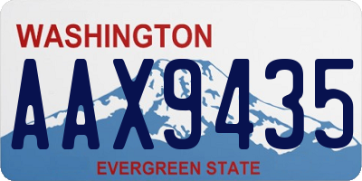 WA license plate AAX9435