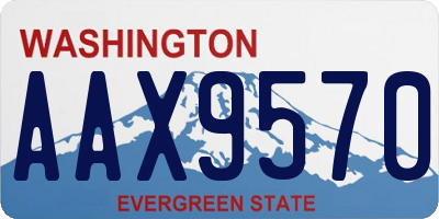 WA license plate AAX9570