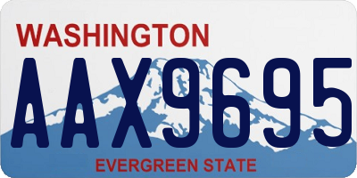 WA license plate AAX9695