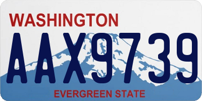 WA license plate AAX9739