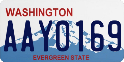 WA license plate AAY0169