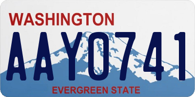 WA license plate AAY0741